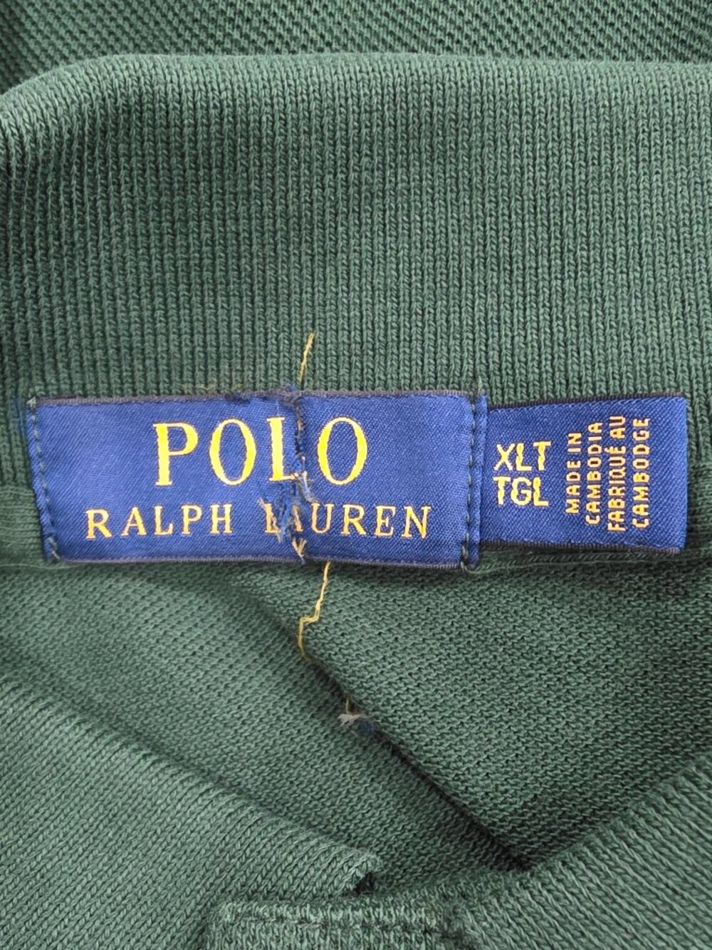 NWOT Polo Ralph Lauren Men's Green Long Sleeve Polo Shirt Size XLT & 2XLT - Picture 7 of 15